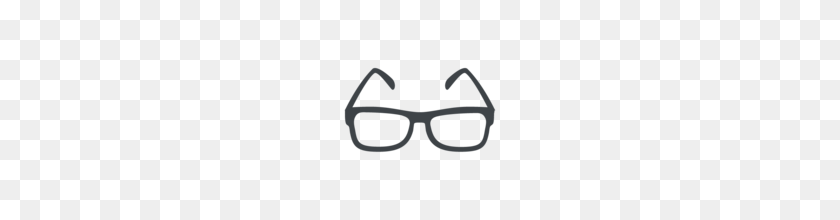160x160 Glasses Emoji On Emojione - Glasses Emoji PNG