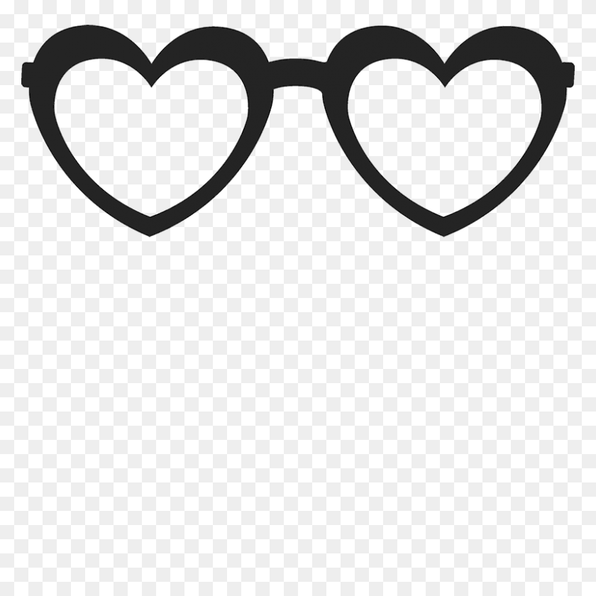 800x800 Glasses Heart Cliparts Free Download Clip Art - Ziploc Bag Clipart