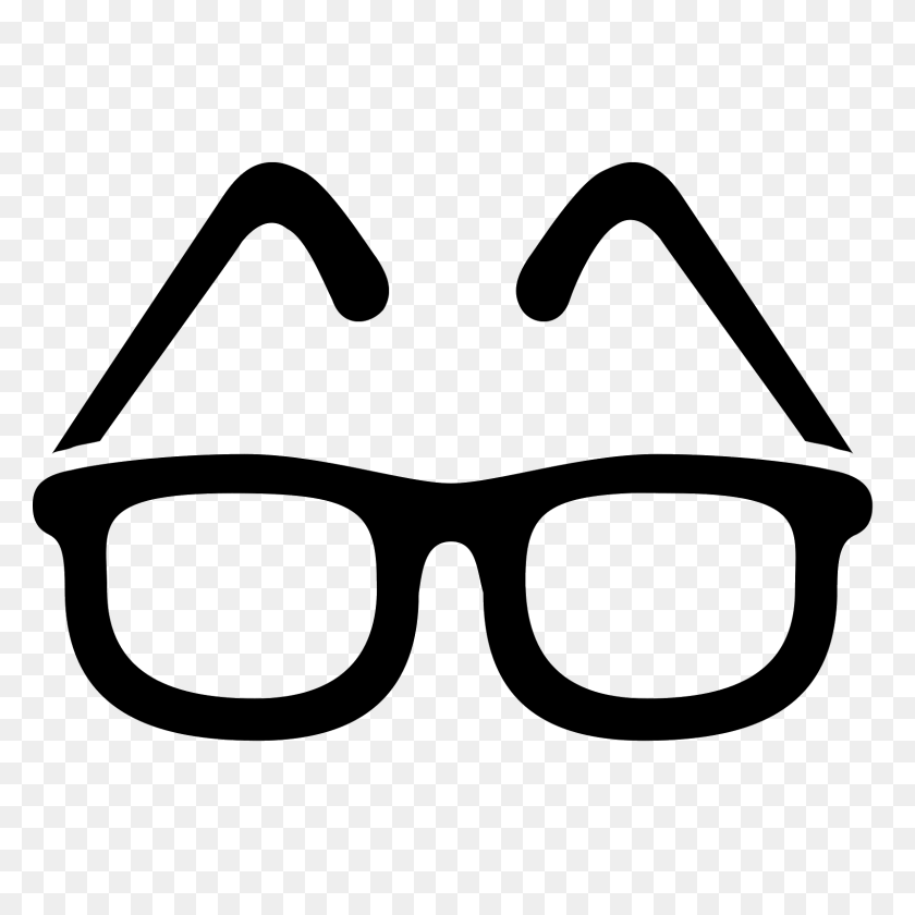 1600x1600 Glasses Icon - Nerd Glasses PNG