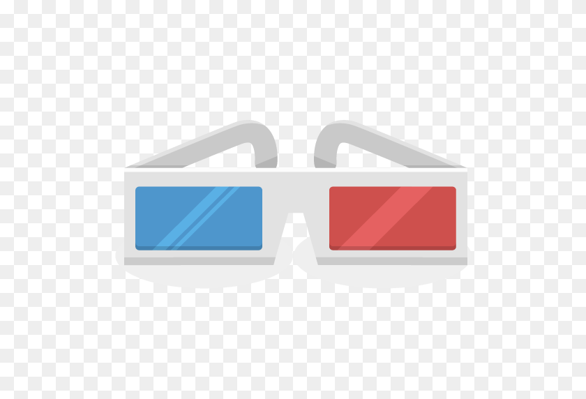 512x512 Glasses Icon Free Download As Png And Formats - 3d Glasses PNG