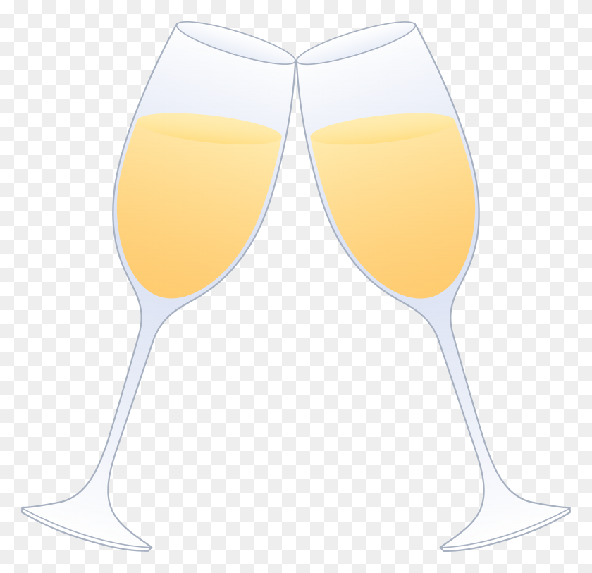 5905x5702 Glasses Of Champagne Clinking - Mimosa Clipart
