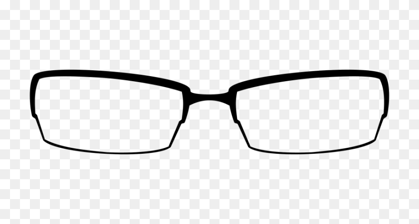 850x425 Glasses Png - Black Glasses PNG