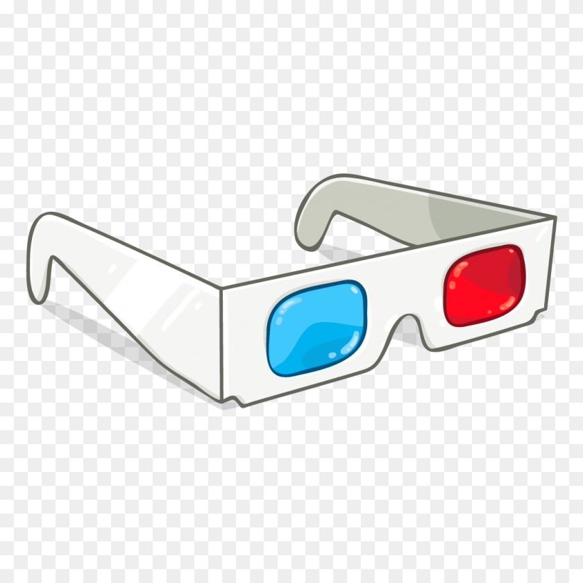 1024x1024 Gafas De Sistema Polarizado De Película Anaglifo - Gafas 3D Png