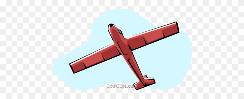 480x281 Planeador Libre De Regalías Vector Clipart Ilustración - Estrecho Clipart