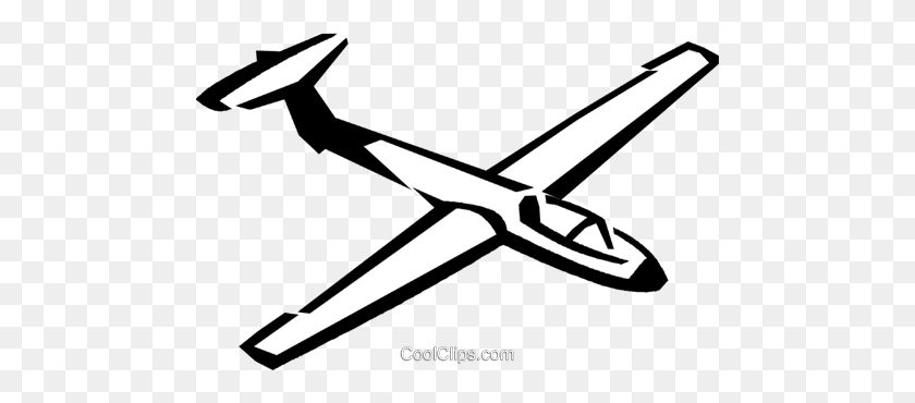 480x310 Planeador Libre De Regalías Vector Clipart Ilustración - Glider Clipart