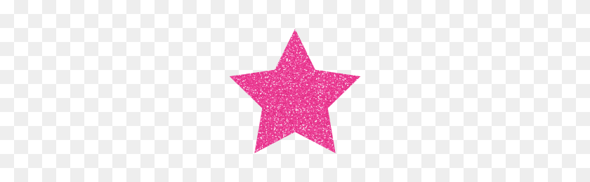 200x200 Glitter Star - Pink Glitter PNG