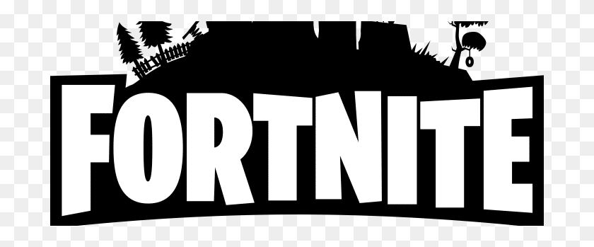 698x289 Глобальное Игровое Общество Fortnite - Логотип Fortnite В Формате Png