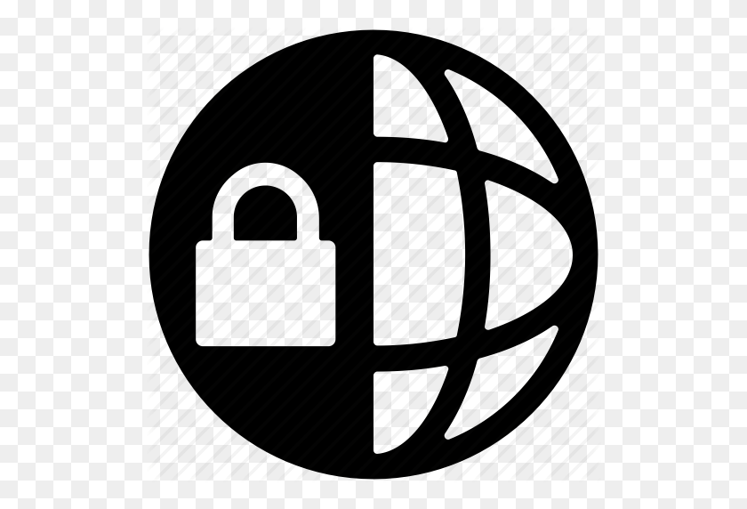 512x512 Global Lock, Global Safety, Global Security, Safe Internet, Secure - Internet Icon PNG