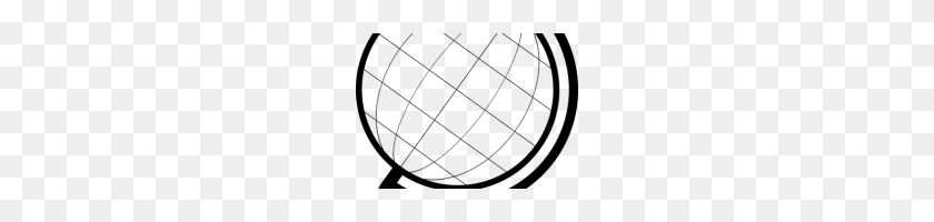 200x140 Глобус Клипарт Черно-Белый Глобус Черный И Белый Бесплатный Глобус - Глобус Черно-Белый Клипарт