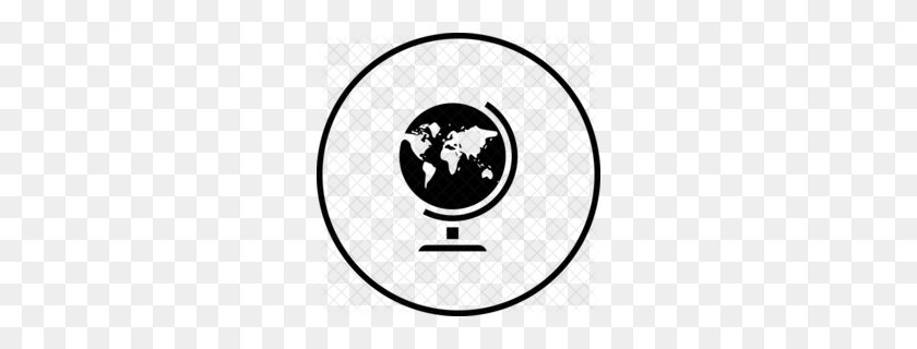 260x260 Globe Clipart Environmental Graphics World Map Wall Mural World - Globe Clipart Black And White