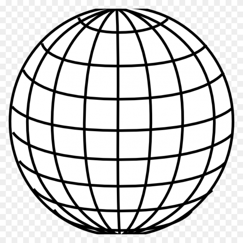 1024x1024 Глобус Клипарт Бесплатный Мировой Клип-Арт Вектор В Открытом Офисе Рисунок - Офисный Клипарт Черно-Белый