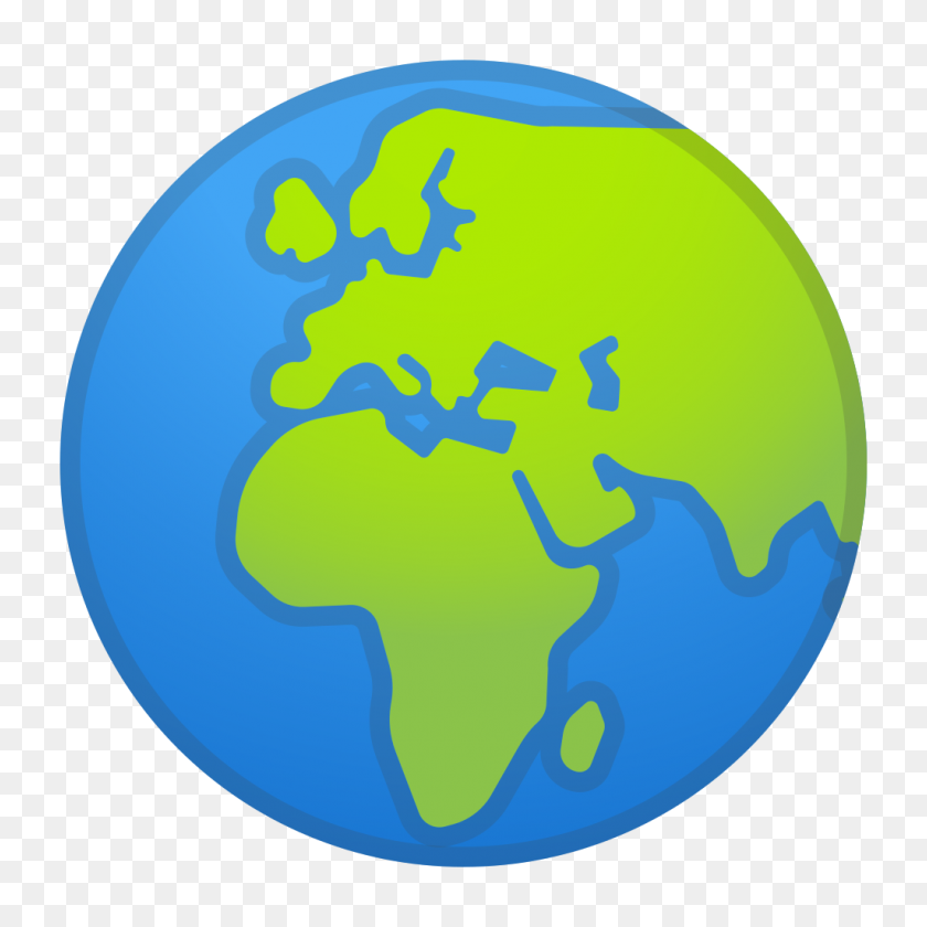 1024x1024 Mundo Que Muestra Europa África Icono Noto Emoji Lugares De Viaje - Mundo Emoji Png