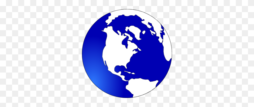 298x294 Globe White And Blue Clip Art - Black And White Earth Clipart