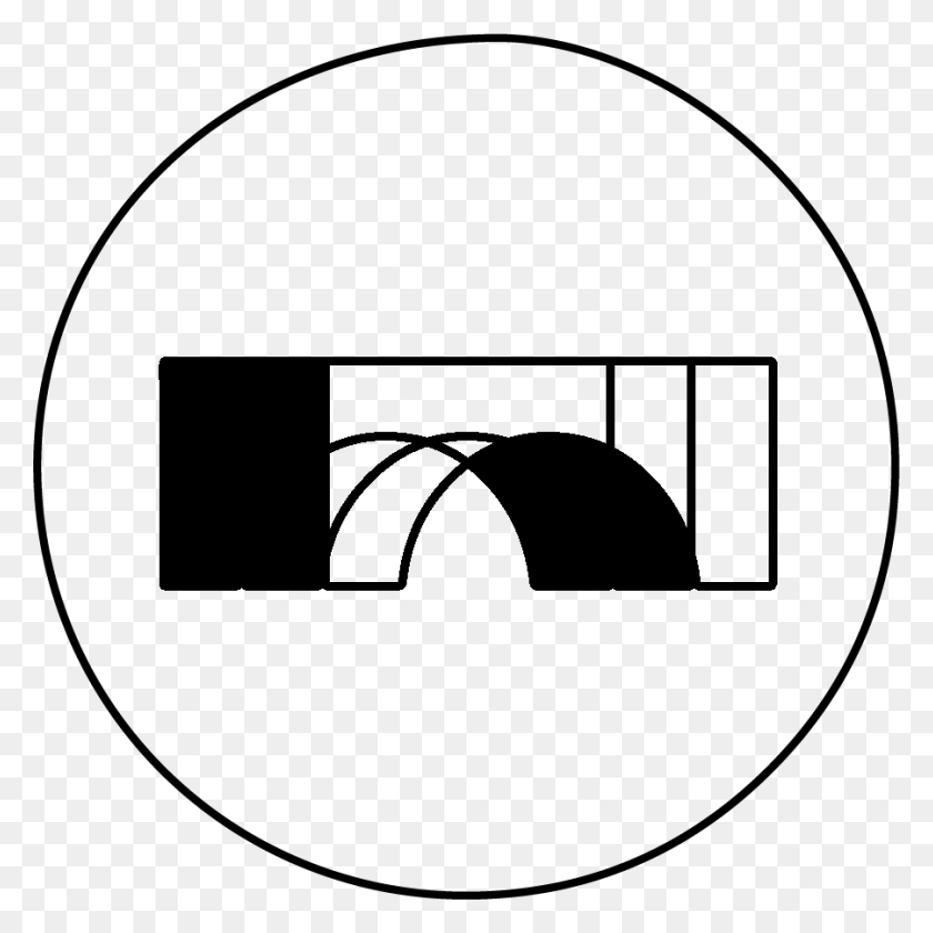 900x900 Итерации Логотипа Сообщества Globl Тейлор Берри - Мост Черно-Белый Клипарт