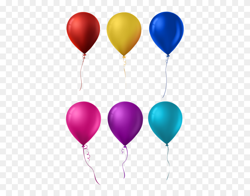422x600 Globo Conjunto De Clip Art Imagen Png Bows Ribbons Balloons - Single Balloon Clipart