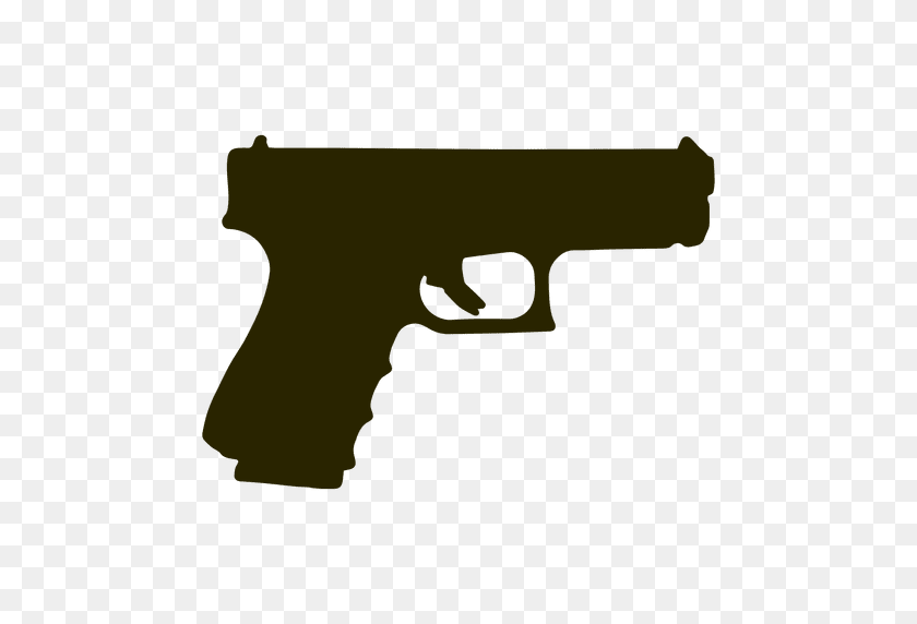 512x512 Glock Pistol Silhouette - Pistol PNG