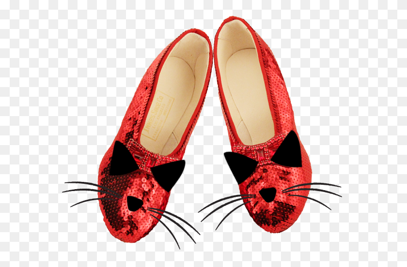 584x492 Glogirly There's No Place Like - Ruby Slippers PNG