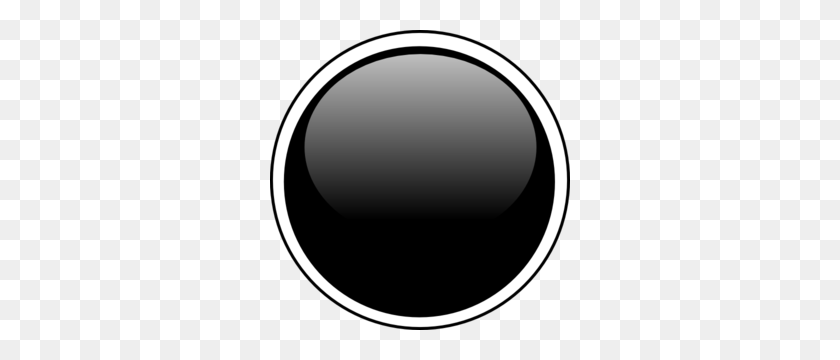 300x300 Глянцевый Черный Круг Кнопки Клипарт - Логотип Круг Png