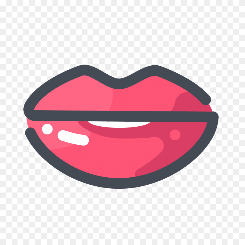 1600x1600 Glossy Lips Icon - Lip PNG