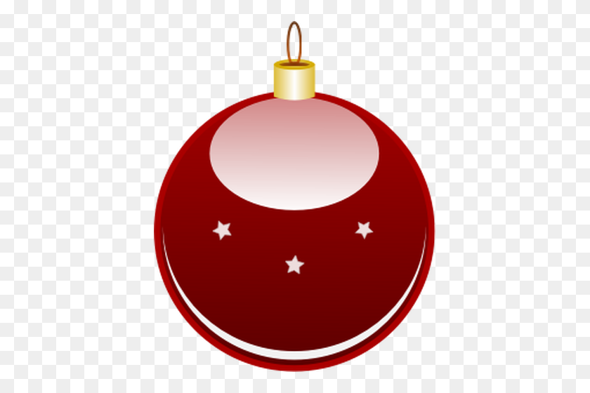 401x500 Глянцевый Красный Рождественский Орнамент Вектор Картинки - Рождественский Подарок Тег Клипарт