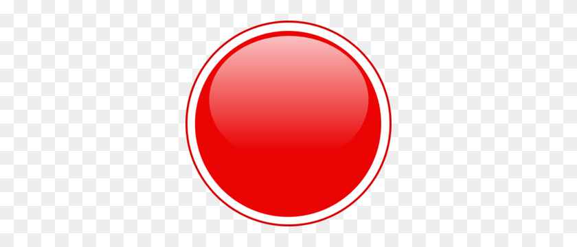 300x300 Глянцевый Красный Значок Кнопки Картинки - Красная Кнопка Клипарт