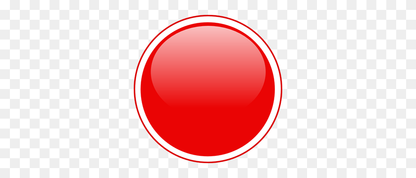 300x300 Глянцевая Красная Кнопка Со Значком В Формате Png Клипарт Для Интернета - Красная Кнопка В Png