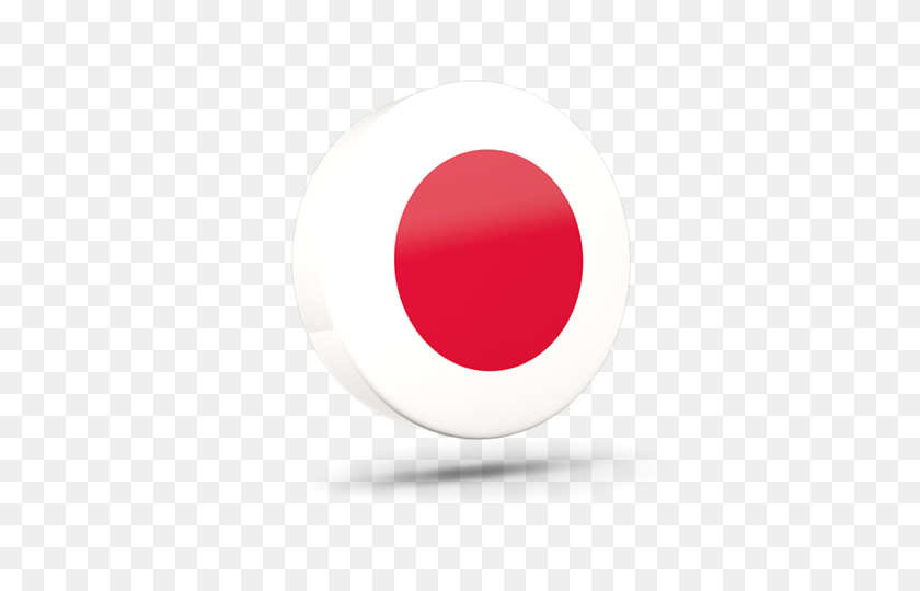 640x480 Глянцевый Круглый Значок Иллюстрации Флага Японии - Флаг Японии Png