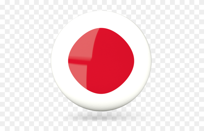 640x480 Глянцевый Круглый Значок Иллюстрации Флага Японии - Флаг Японии Png