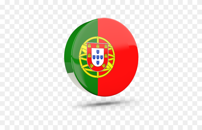 640x480 Глянцевый Круглый Значок Иллюстрации Флага Португалии - Флаг Португалии Png
