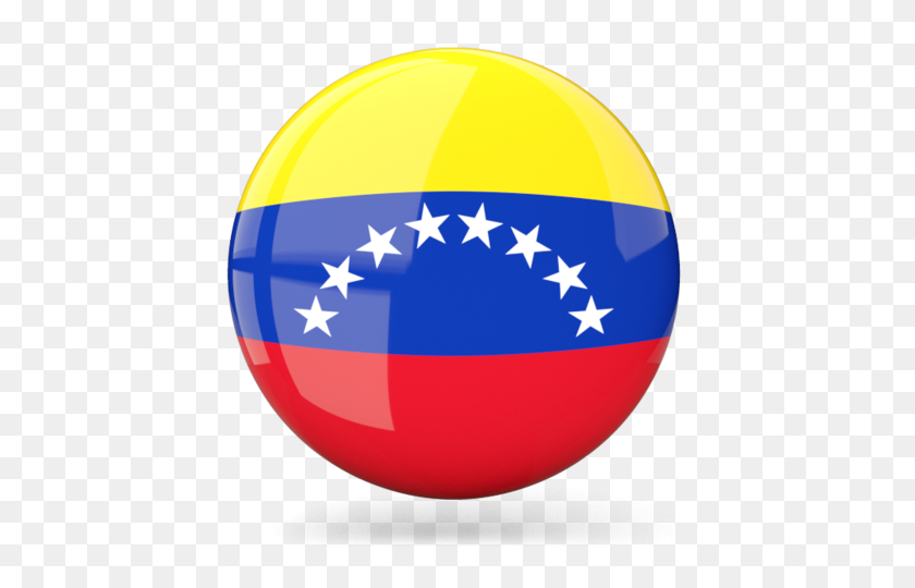 640x480 Brillante Icono Redondo De La Ilustración De La Bandera De Venezuela - Bandera De Venezuela Png
