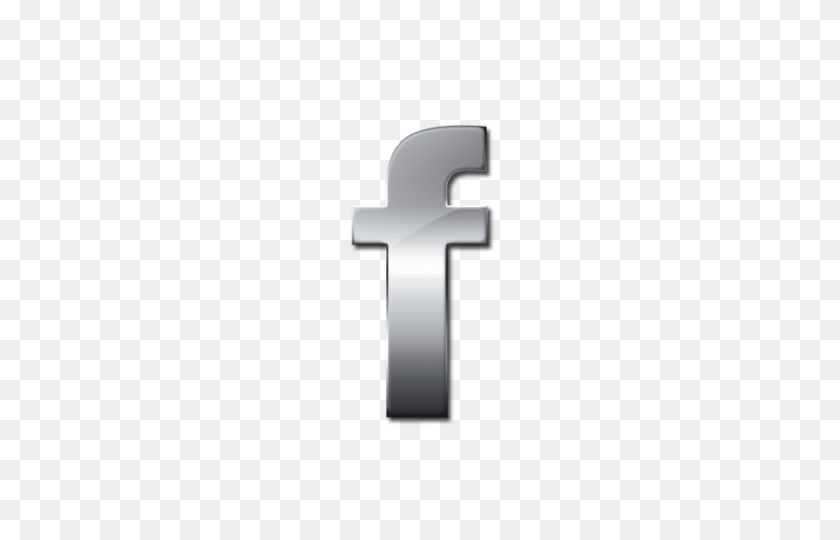 480x480 Glossy Silver Icon Social Media Logos Facebook Logo Png - Social Media Logos PNG
