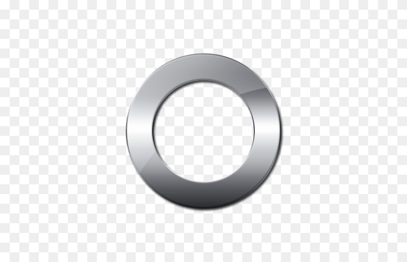 480x480 Glossy Silver Symbol Png - Silver Circle PNG
