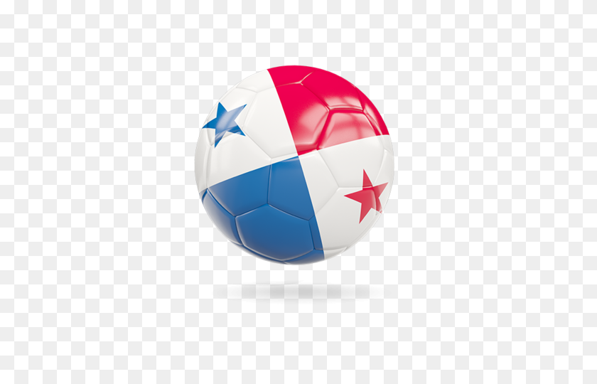 640x480 Brillante Balón De Fútbol Ilustración De La Bandera De Panamá - Bandera De Panamá Png