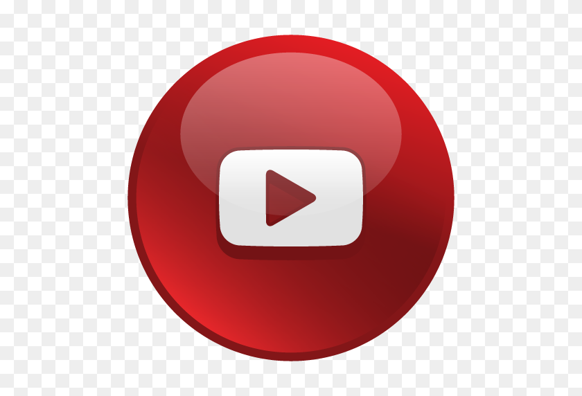 512x512 Glossy Social Youtube Icon - Youtube Icon PNG