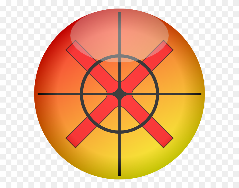 600x600 Glossy Target Button Png, Clip Art For Web - Target Clipart
