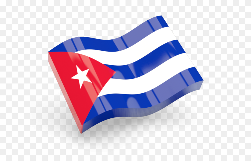 640x480 Glossy Wave Icon Illustration Of Flag Of Cuba - Cuba Flag PNG
