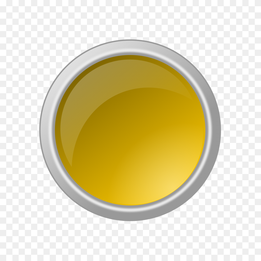 2400x2400 Glossy Yellow Button Free Downloads Clipart - Cooking Oil Clipart