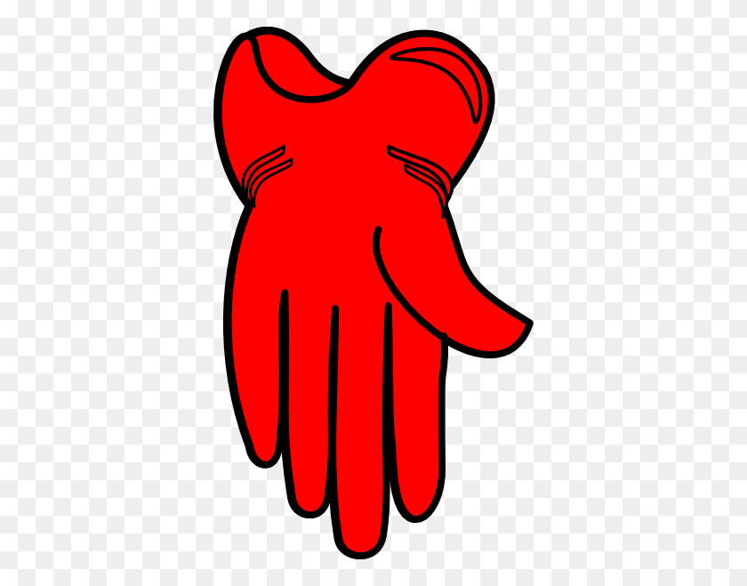 360x599 Gloved Hand Clip Art - Gloved Hand Clipart