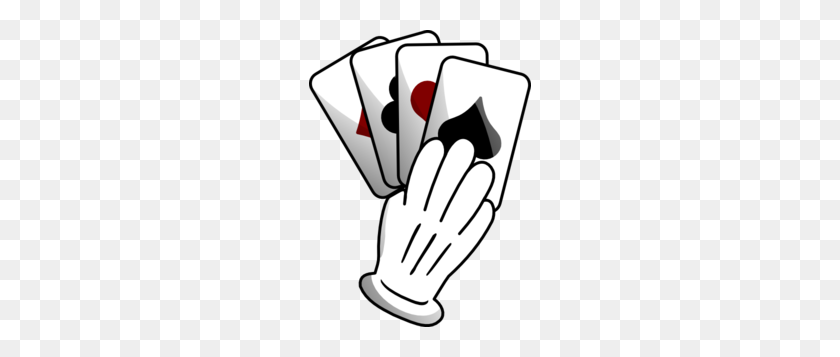 222x297 Gloved Hand Of Cards Clip Art - Gloved Hand Clipart