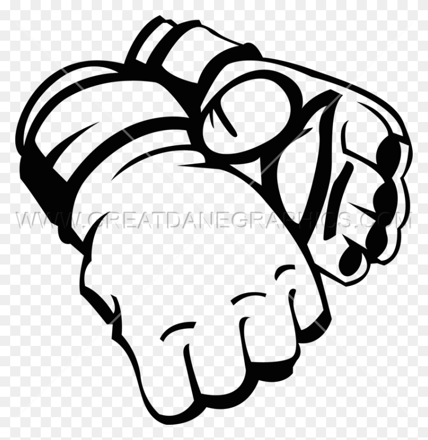 825x852 Gloves Clipart Ufc Glove - Boxing Gloves Clipart Black And White