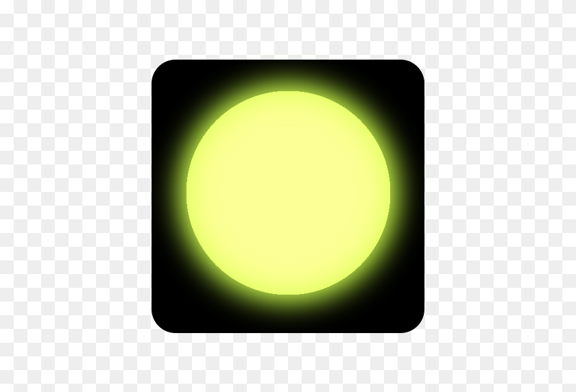 512x512 Glow Circle Escape - Yellow Glow PNG