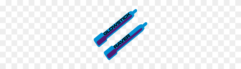 190x180 Glow Stick Raver Azul - Glow Stick Png