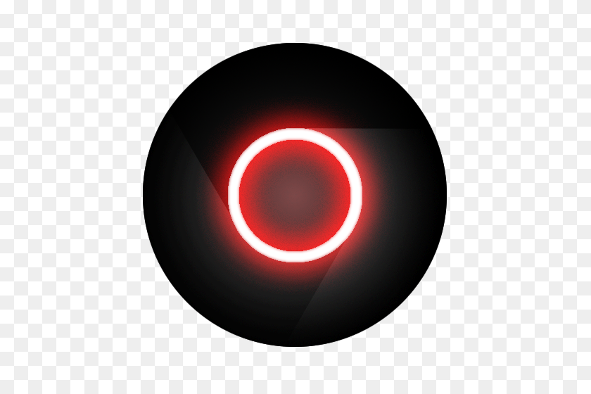 500x500 Glowing Google Chrome Icon - Red Glow PNG