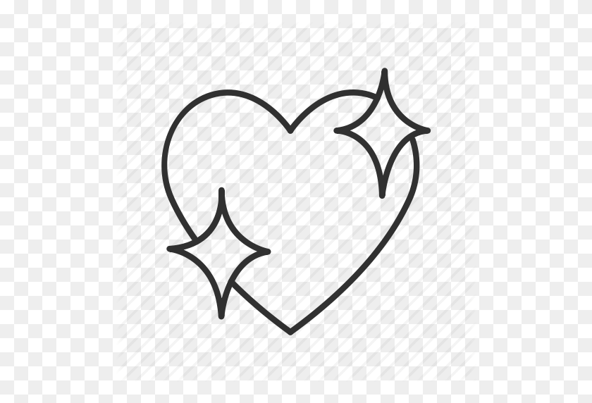 512x512 Glowing Heart, Happy, Heart, Inlove, Love, Sparkle, Sparkling - Sparkle Emoji PNG