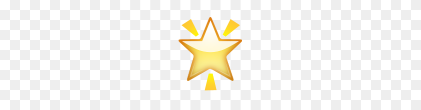 160x160 Светящаяся Звезда Смайликов На Apple Ios - Светящаяся Звезда Png