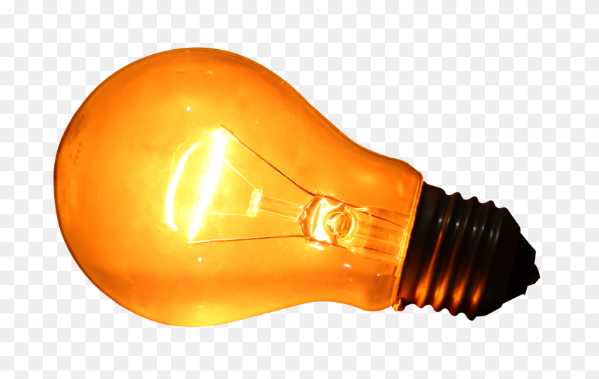 2048x1241 Glowing Yellow Light Bulb Png Image - Yellow PNG