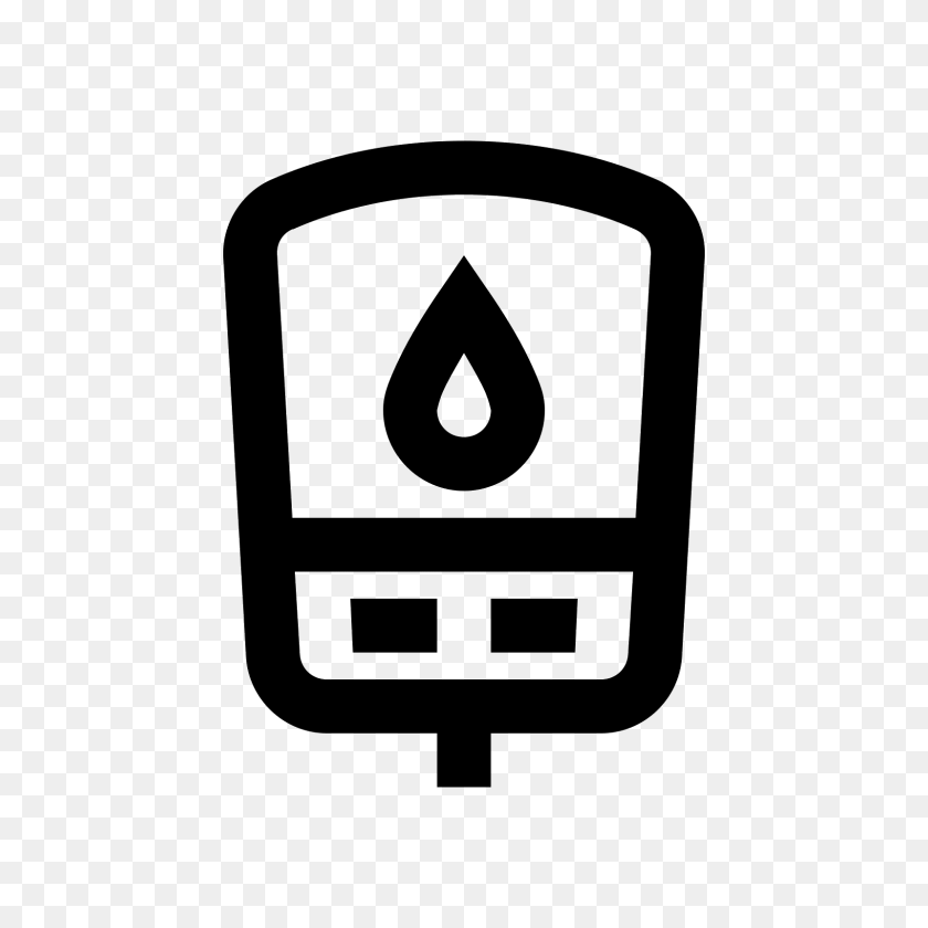 1600x1600 Glucometer Icon - Teardrop PNG