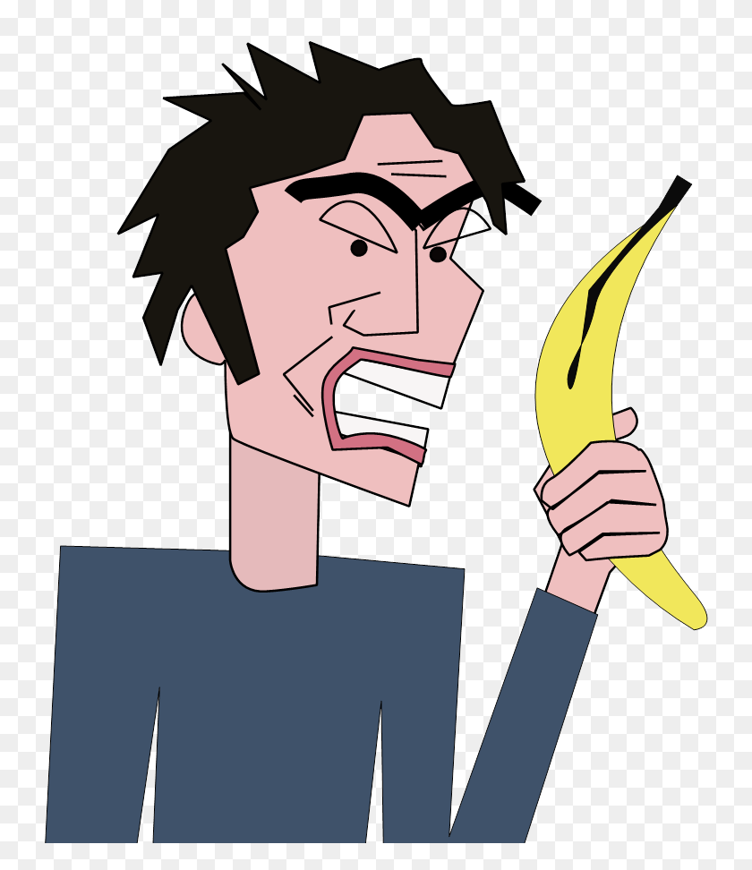744x912 Go Bananas Larry - Idioms Clipart