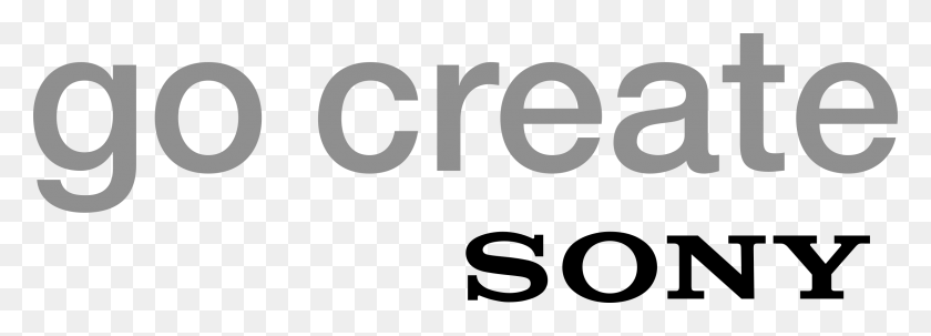 2400x749 Go Create Sony Logo Png Transparent Vector - Sony Logo PNG