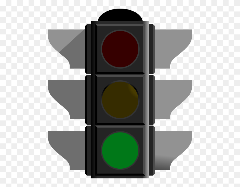 504x592 Go On Green Clip Art - Traffic Light Clipart
